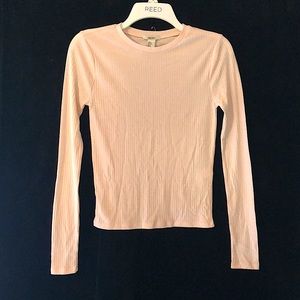Forever 21 Baby Pink Long Sleeve Top